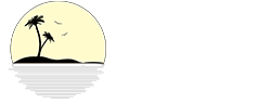 Smaller Oasis Car Wash logo with yellow sun & black palm trees & birds